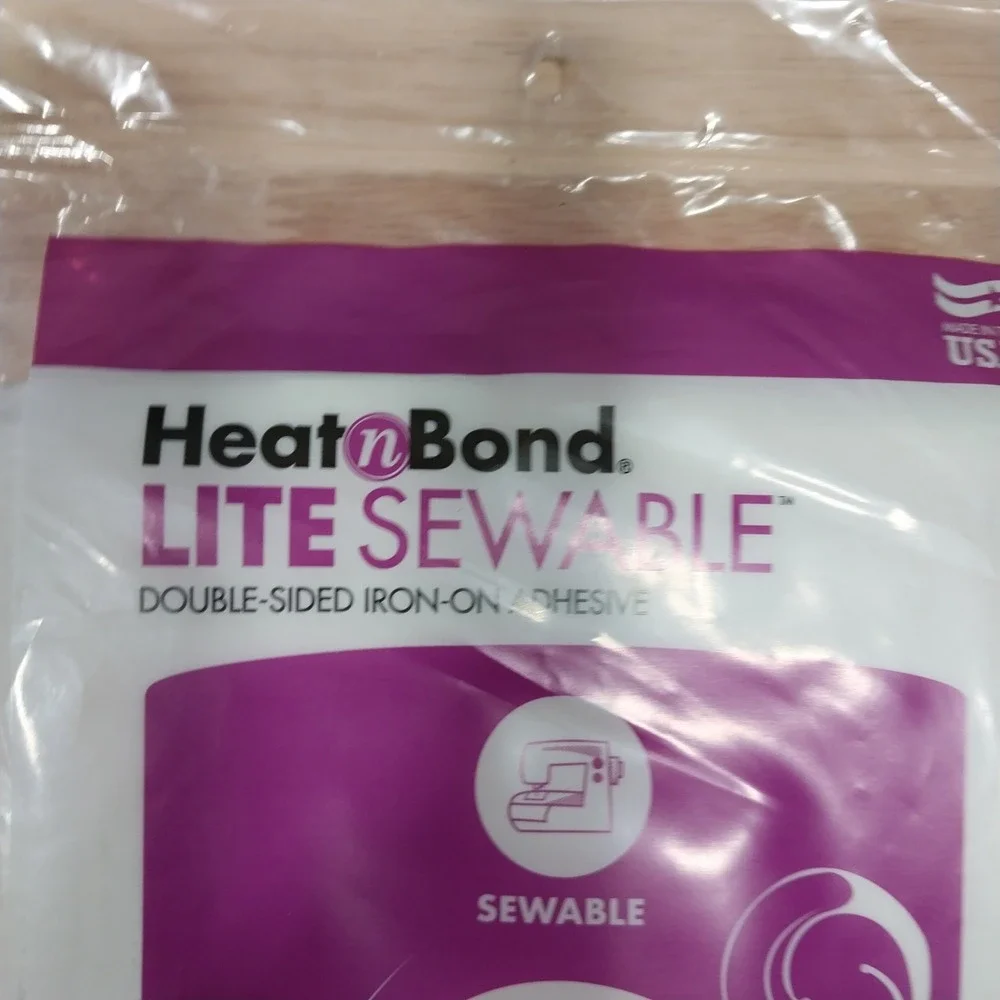 HeatnBond Lite Sewable Iron-On Adhesive Value Pack 4 Sheets 5yd White